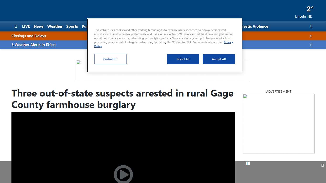 Three out-of-state suspects arrested in rural Gage County farmhouse burglary